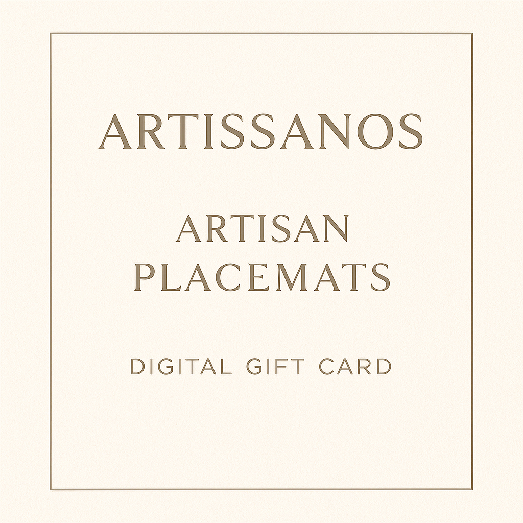 Digital gift card for placemats