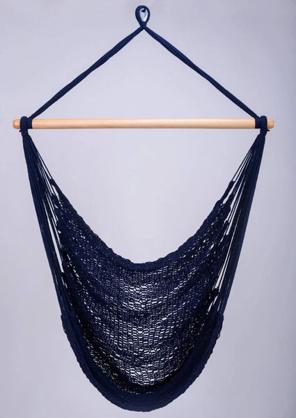 Navy Blue Cotton Hammock Swing