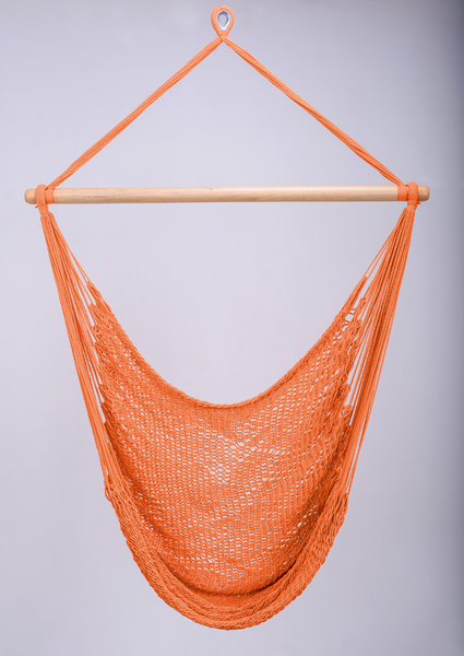 Vivid Orange Cotton Hammock Swing