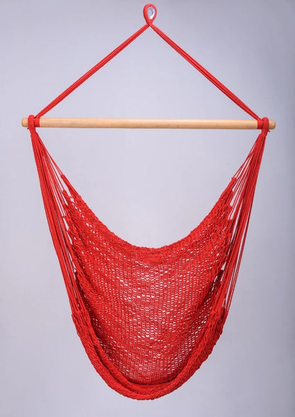 Red Cotton Hammock Swing Handmade High Quality