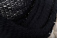boho black cotton hammock swing
