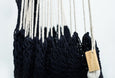 boho black cotton hammock swing