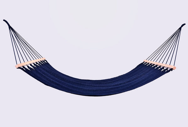 Luxury High End Hammock Handwoven Organic Cotton Spectrum Navy Blue