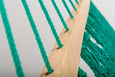 Luxury High End Hammock Handmade Organic Cotton Teal Green