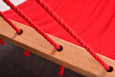 Cotton Red Hammock Wooden Bar Handmade High Quality