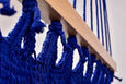Cotton Cobalt Blue Hammock Wooden Bar Handmade High Quality