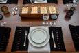 Black Handmade Cotton Placemats Set of 6 Formal Casual Decor