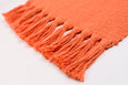 Coral Orange Handmade Cotton Placemats Set of 6 Formal Casual Decor