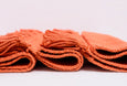 Coral Orange Handmade Cotton Placemats Set of 6 Formal Casual Decor