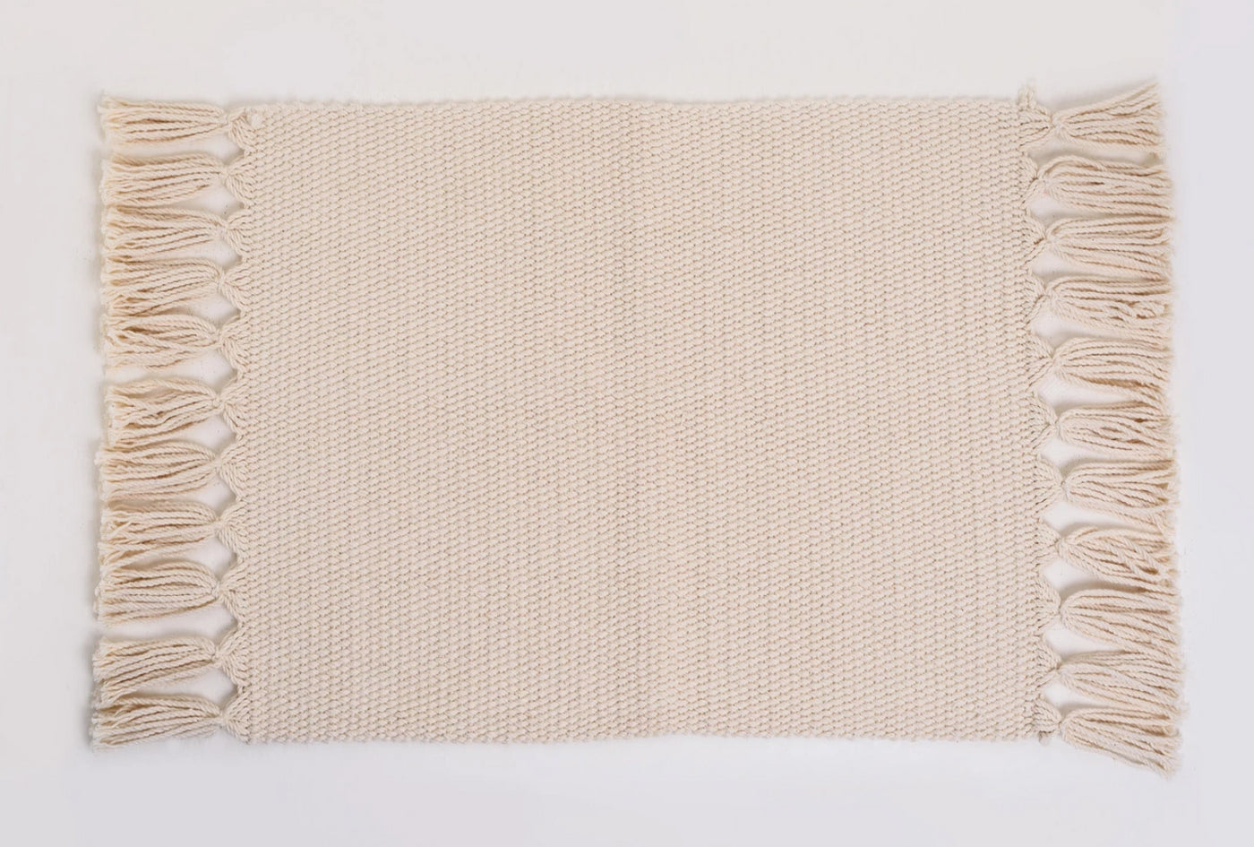 Natural Handmade Cotton Placemats Set of 6 Formal Casual Decor