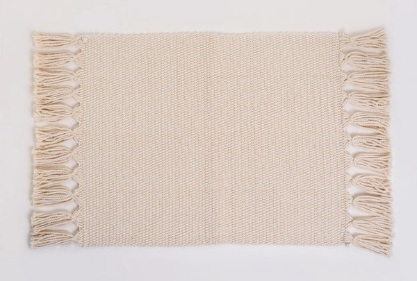 Natural Handmade Cotton Placemats Set of 6 Formal Casual Decor