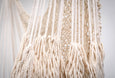 Boho Natural Cotton Hammock Swing with Tassels