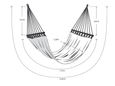 Boho Macramé Cotton Hammock in Natural — Teak Bar Edition | Personalized with Your Name