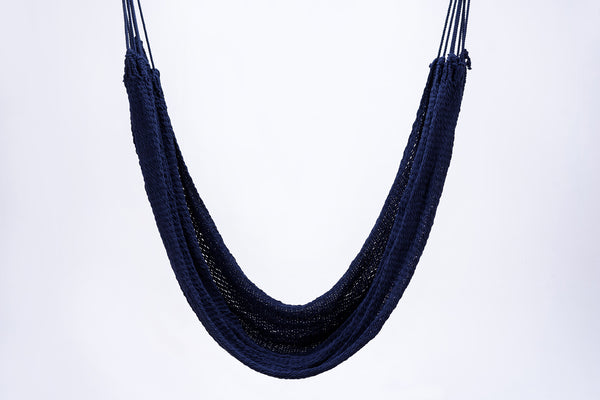 Cotton Navy Blue Hammock Handmade High Quality