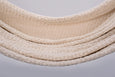 Close-up of handcrafted cotton hammock in neutral tones