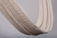 Close-up of handcrafted cotton hammock in neutral tones
