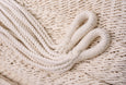 Boho-style cotton hammock perfect for indoor or outdoor relaxation