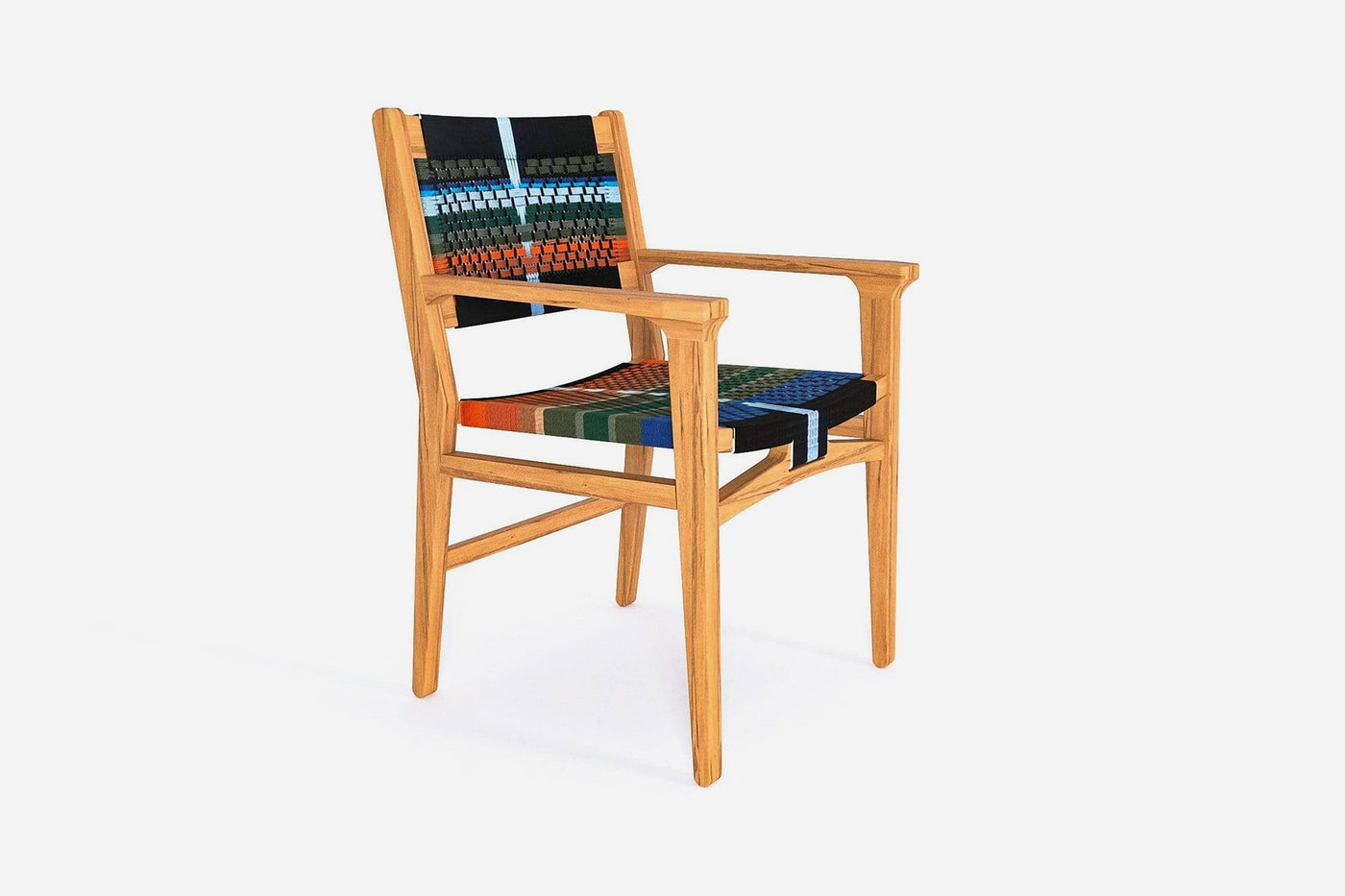 Chontales Dining Chair with Armrests I Mot Mot Pattern - Made to Order