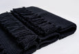 Black Handmade Cotton Placemats Set of 6 Formal Casual Decor