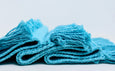 Sky Blue Handmade Cotton Placemats Set of 6 Formal Casual Decor