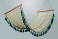 Cotton Natural Hammock With Tassels Wooden Bar Handmade High Quality