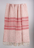 Cherry Blossom Striped Cotton Throws & Blankets